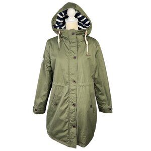 Brakeburn Women's Weatherproof Water Repellent Olive Green Hooded Jacket Size 16
